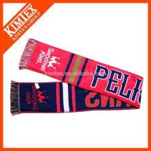 2015 fashion style acrylic woven football team scarf